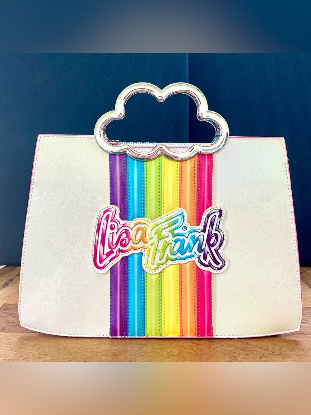Collector Loungefly Lisa Frank Rainbow Cloud Crossbody | New, no strap